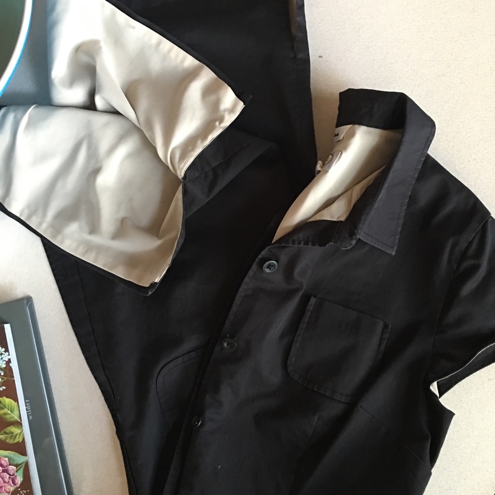 Talbots buttoned midi dress size 8 black